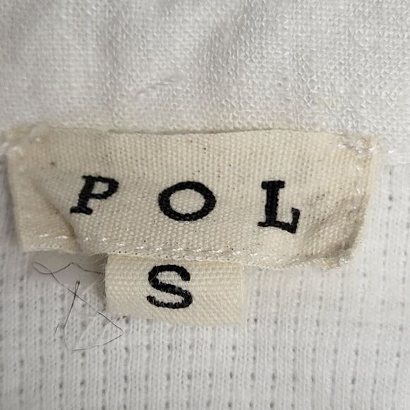 NEW POL Oversized Small Textured White Knit Button Down Sweater Relaxed Fit BOHO - Picture 3 of 16